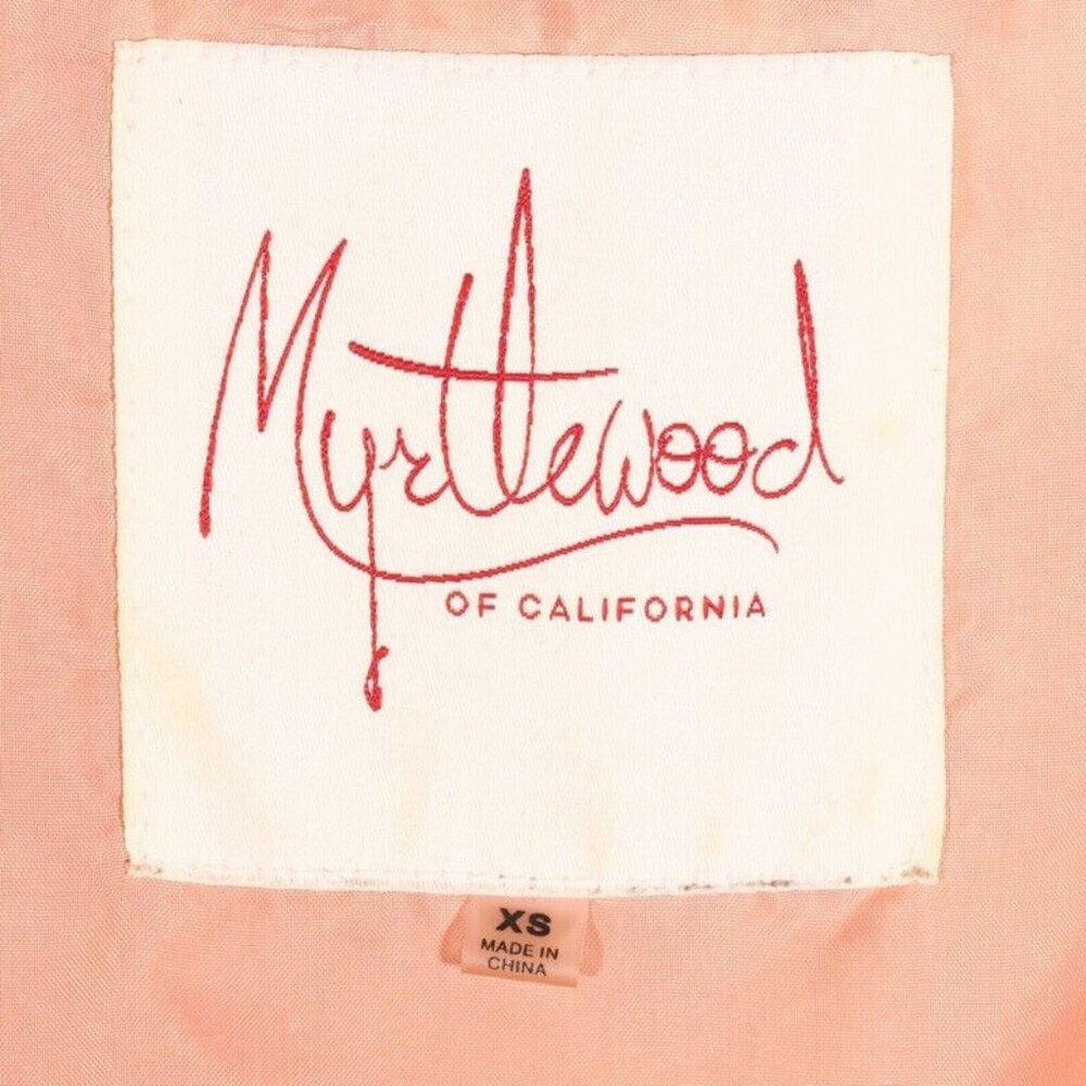 Myrtlewood of California Womens Dress Size XS Coral Lavender Mini Floral Lined - Picture 9 of 10